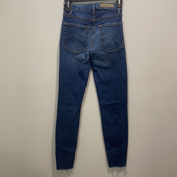 Grlfrnd Blue Distressed Kendall The Super Denim Skinny Jeans - Picture 9 of 15